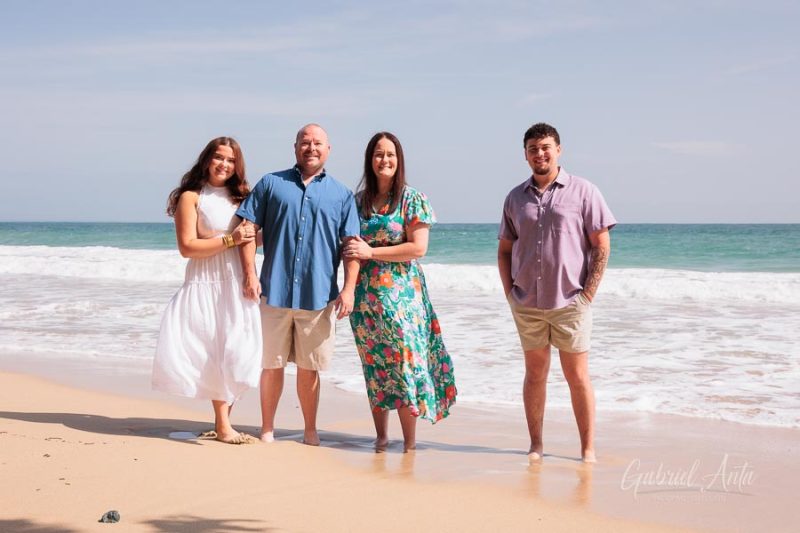 Family beach photoshoot in Punta Uva Puerto Viejo Costa Rica