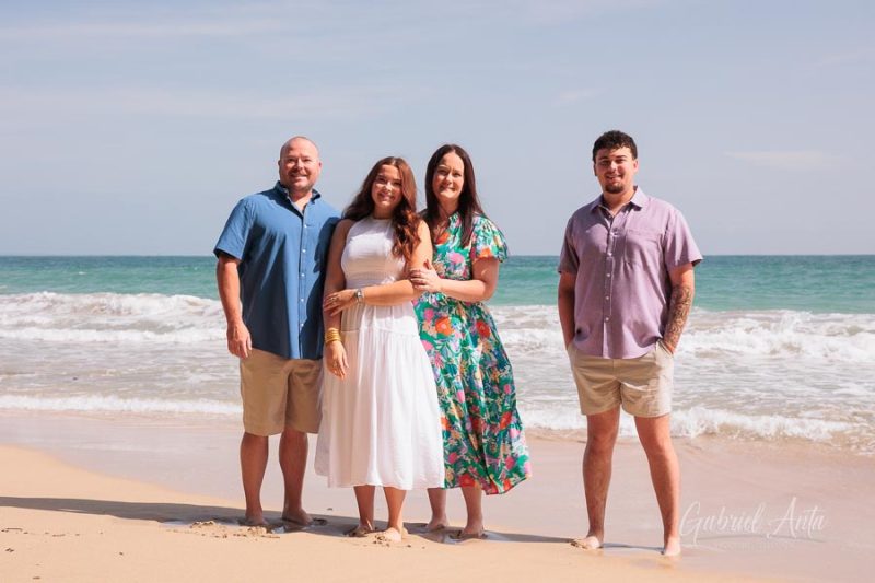 Family beach photoshoot in Punta Uva Puerto Viejo Costa Rica