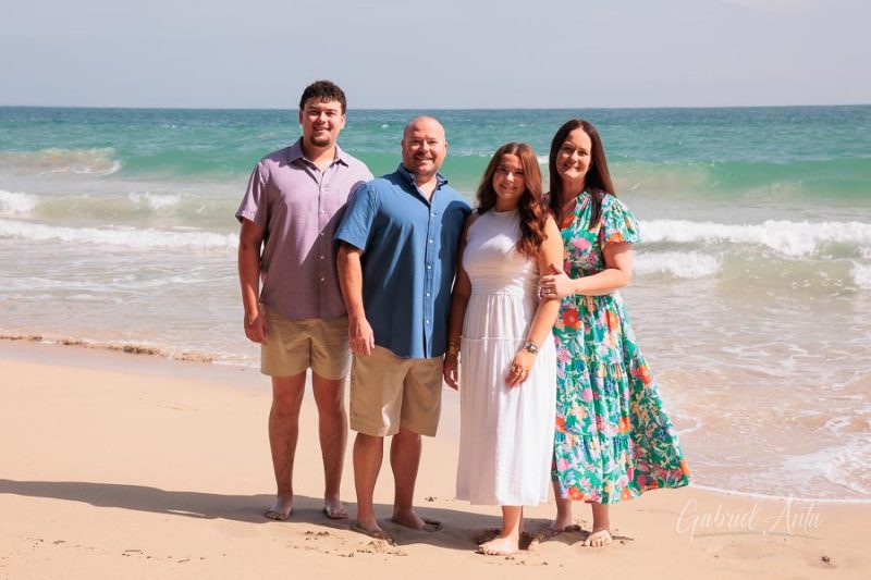 Family beach photoshoot in Punta Uva Puerto Viejo Costa Rica