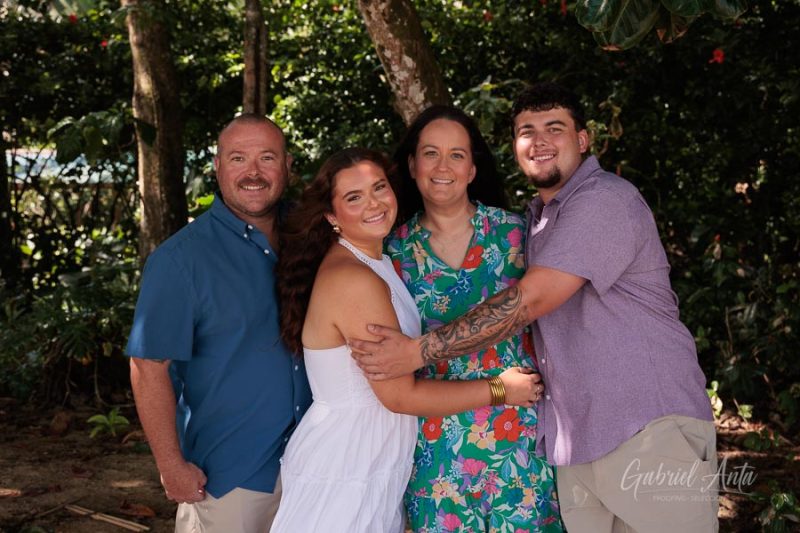 Family beach photoshoot in Punta Uva Puerto Viejo Costa Rica