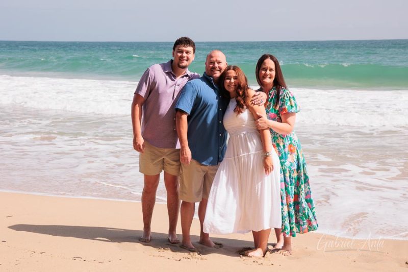 Family beach photoshoot in Punta Uva Puerto Viejo Costa Rica