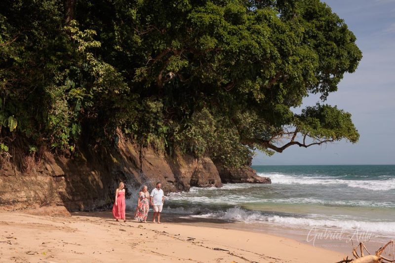 Family beach photoshoot in Punta Uva Puerto Viejo Costa Rica