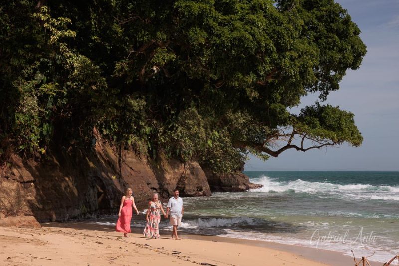 Family beach photoshoot in Punta Uva Puerto Viejo Costa Rica