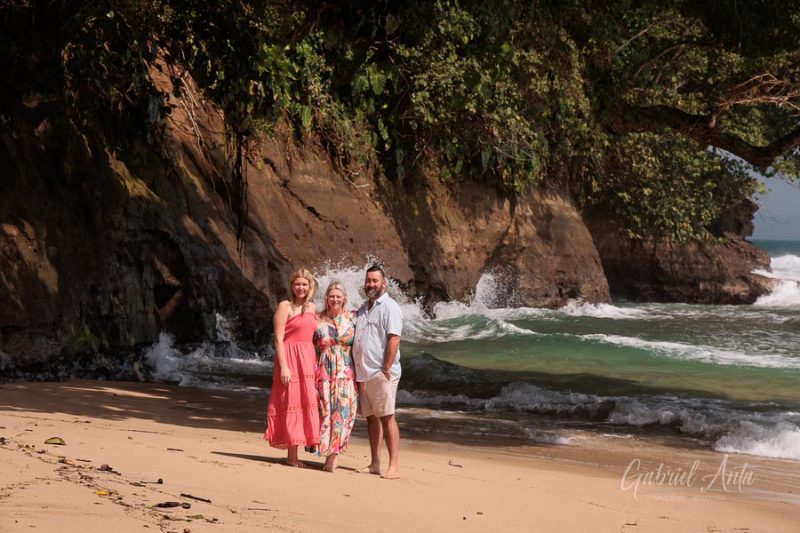 Family beach photoshoot in Punta Uva Puerto Viejo Costa Rica