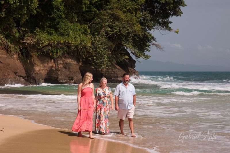 Family beach photoshoot in Punta Uva Puerto Viejo Costa Rica