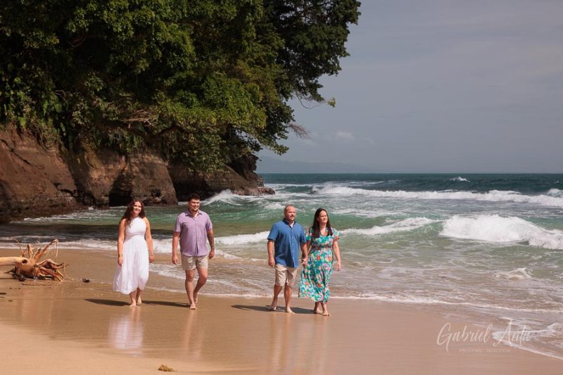 Family beach photoshoot in Punta Uva Puerto Viejo Costa Rica