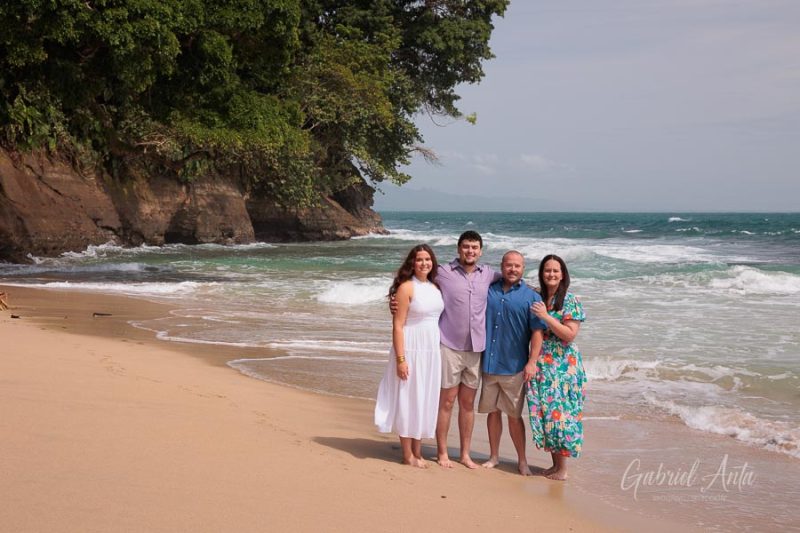 Family beach photoshoot in Punta Uva Puerto Viejo Costa Rica