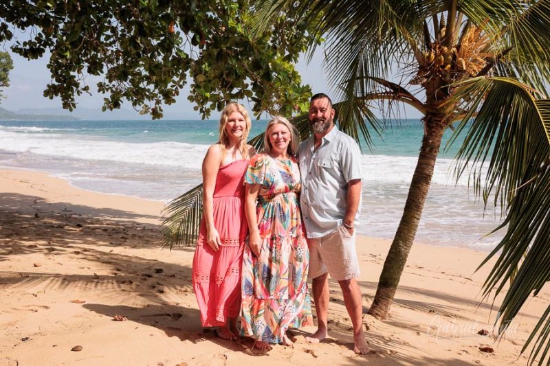 Family beach photoshoot in Punta Uva Puerto Viejo Costa Rica
