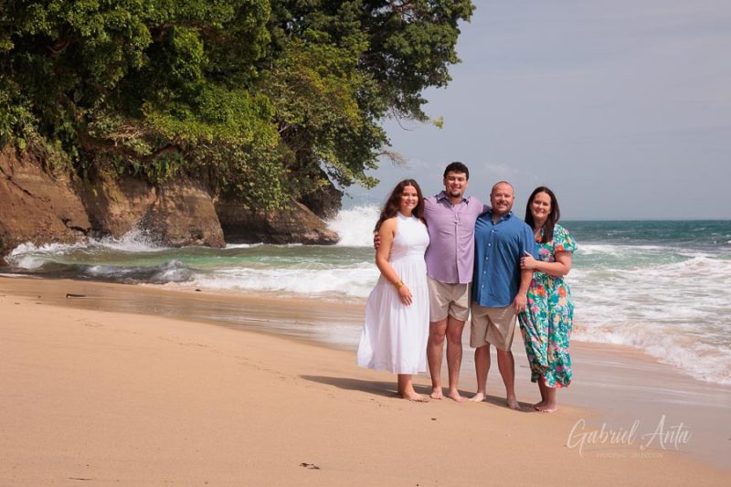 Family beach photoshoot in Punta Uva Puerto Viejo Costa Rica
