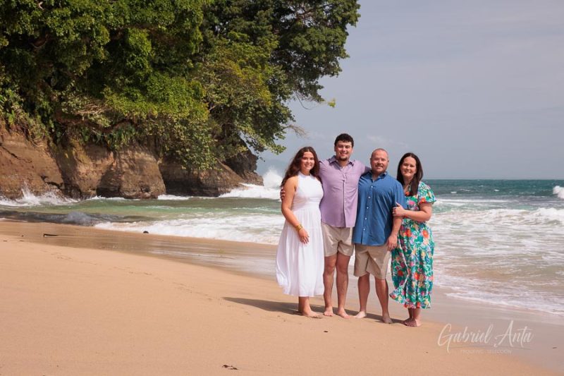 Family beach photoshoot in Punta Uva Puerto Viejo Costa Rica