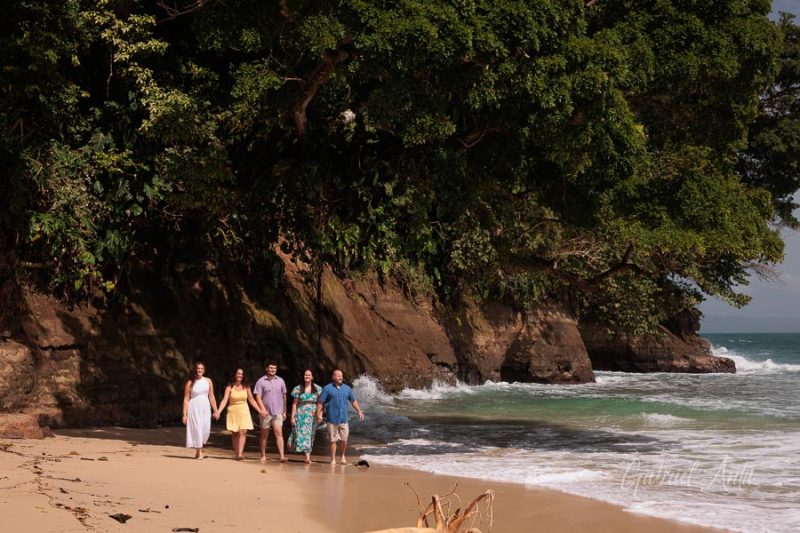 Family beach photoshoot in Punta Uva Puerto Viejo Costa Rica