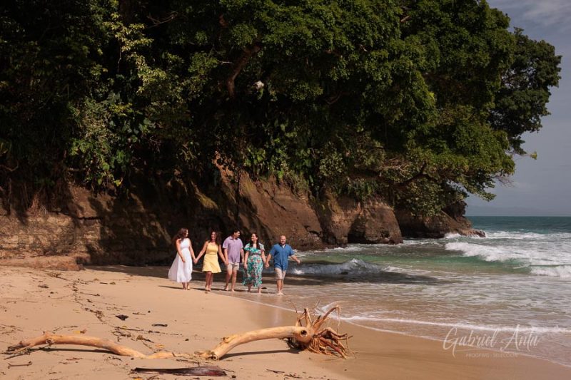 Family beach photoshoot in Punta Uva Puerto Viejo Costa Rica