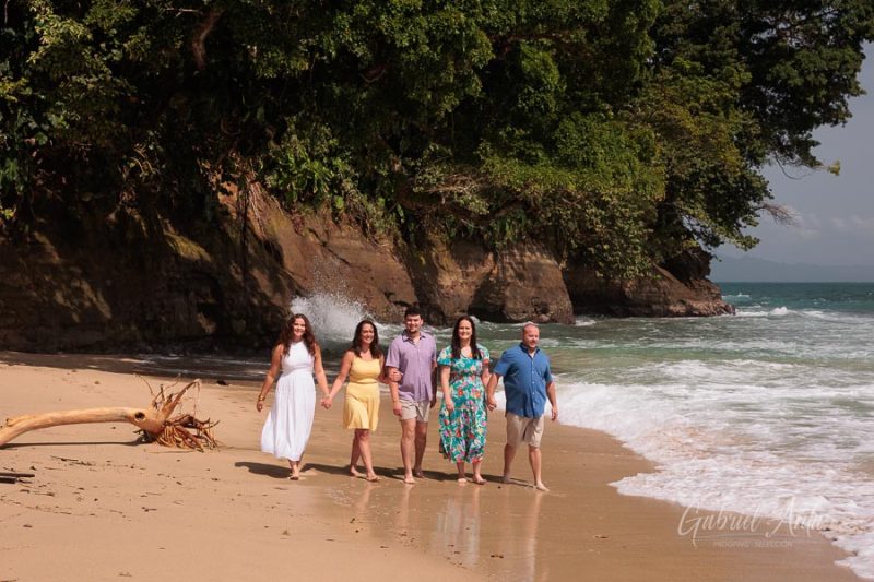 Family beach photoshoot in Punta Uva Puerto Viejo Costa Rica