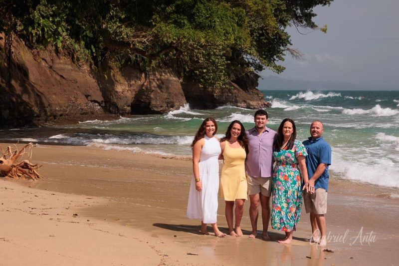 Family beach photoshoot in Punta Uva Puerto Viejo Costa Rica