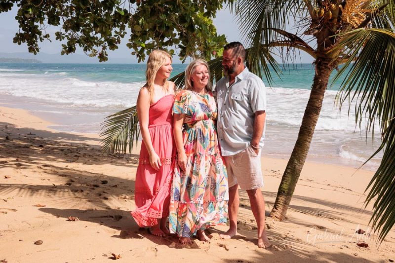 Family beach photoshoot in Punta Uva Puerto Viejo Costa Rica