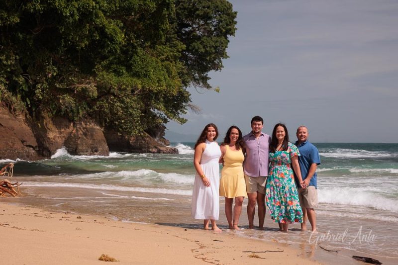 Family beach photoshoot in Punta Uva Puerto Viejo Costa Rica