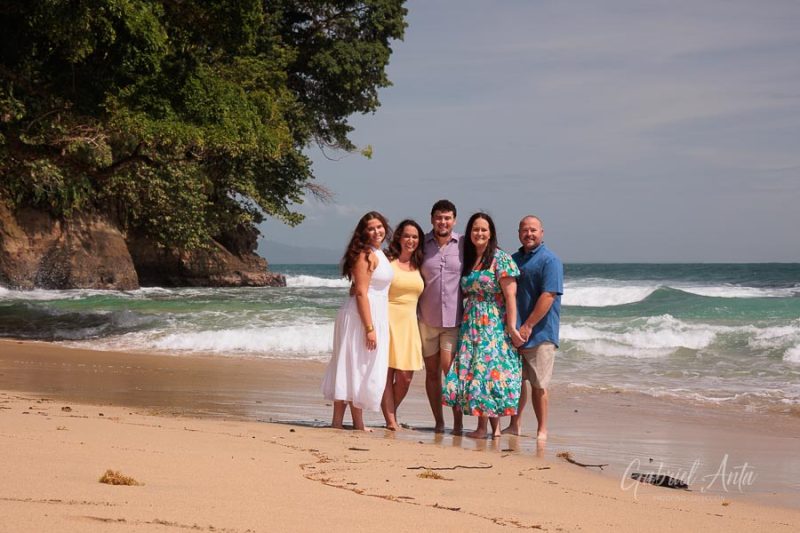 Family beach photoshoot in Punta Uva Puerto Viejo Costa Rica