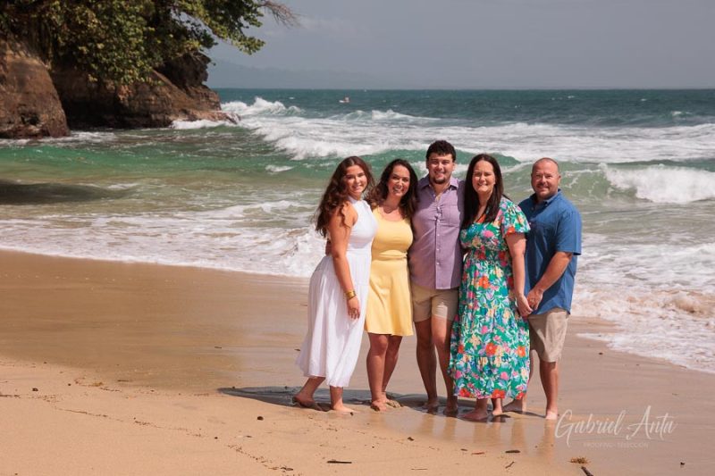Family beach photoshoot in Punta Uva Puerto Viejo Costa Rica