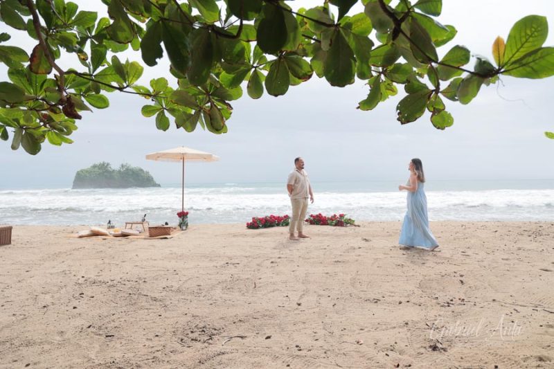 Propuesta de Matrimonio en Playa Cocles - Puerto Viejo, Costa Rica
