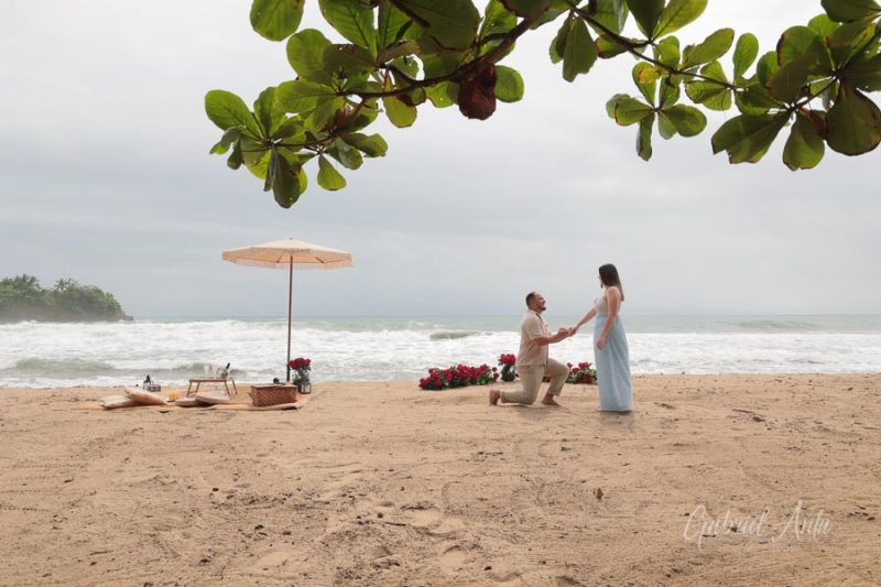 Propuesta de Matrimonio en Playa Cocles - Puerto Viejo, Costa Rica