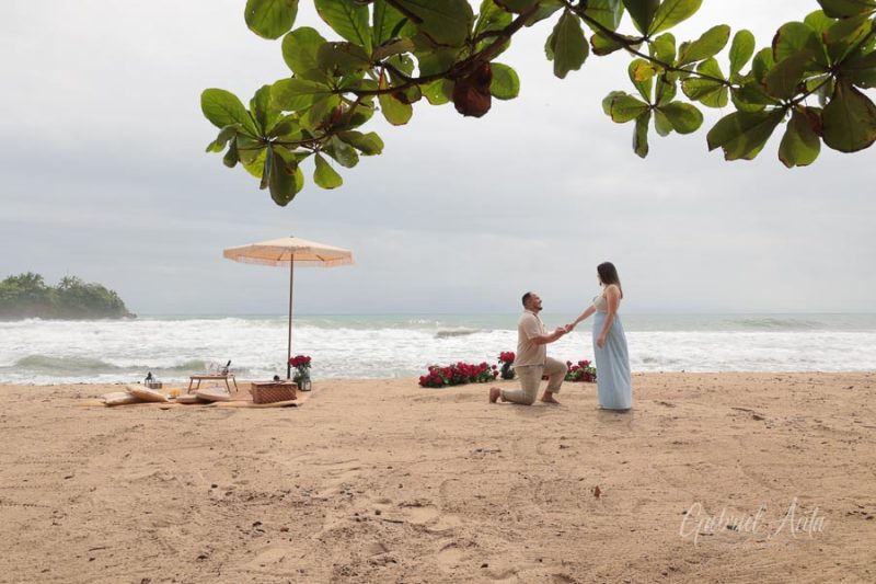 Propuesta de Matrimonio en Playa Cocles - Puerto Viejo, Costa Rica
