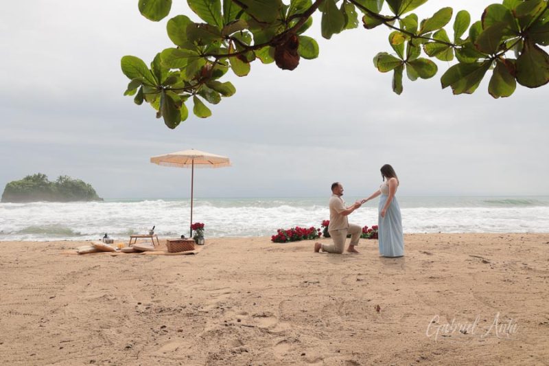 Propuesta de Matrimonio en Playa Cocles - Puerto Viejo, Costa Rica