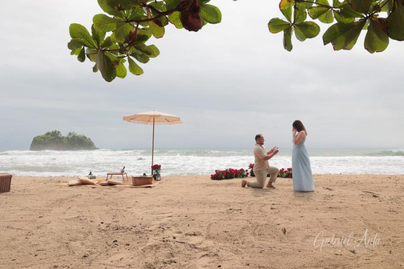 Propuesta de Matrimonio en Playa Cocles - Puerto Viejo, Costa Rica