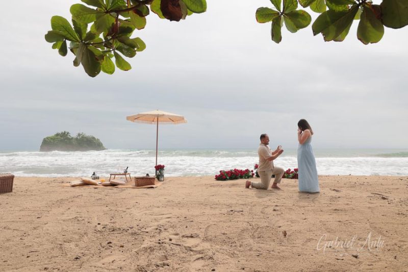 Propuesta de Matrimonio en Playa Cocles - Puerto Viejo, Costa Rica