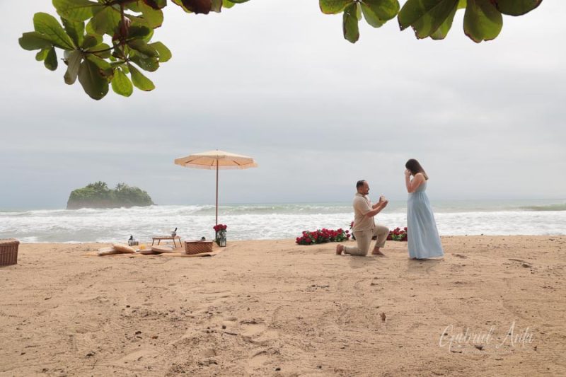 Propuesta de Matrimonio en Playa Cocles - Puerto Viejo, Costa Rica