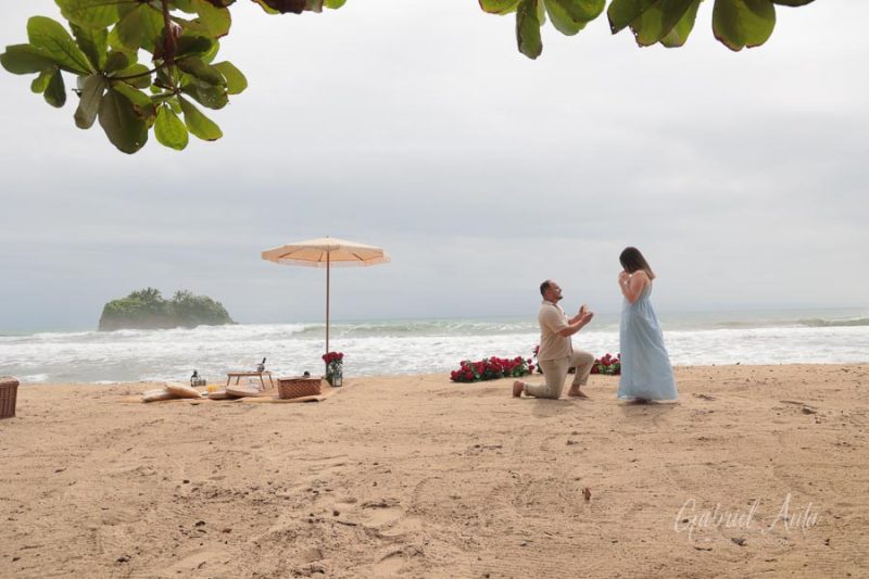 Propuesta de Matrimonio en Playa Cocles - Puerto Viejo, Costa Rica