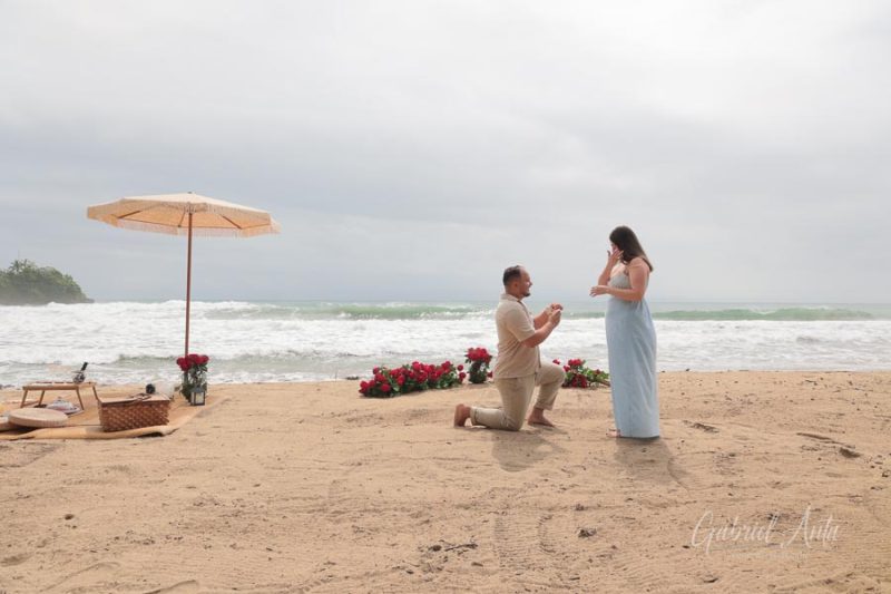 Propuesta de Matrimonio en Playa Cocles - Puerto Viejo, Costa Rica