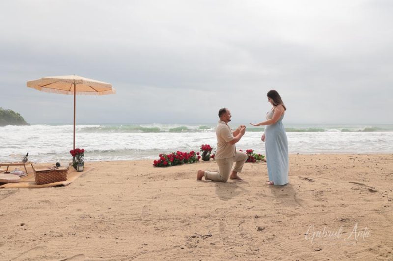 Propuesta de Matrimonio en Playa Cocles - Puerto Viejo, Costa Rica