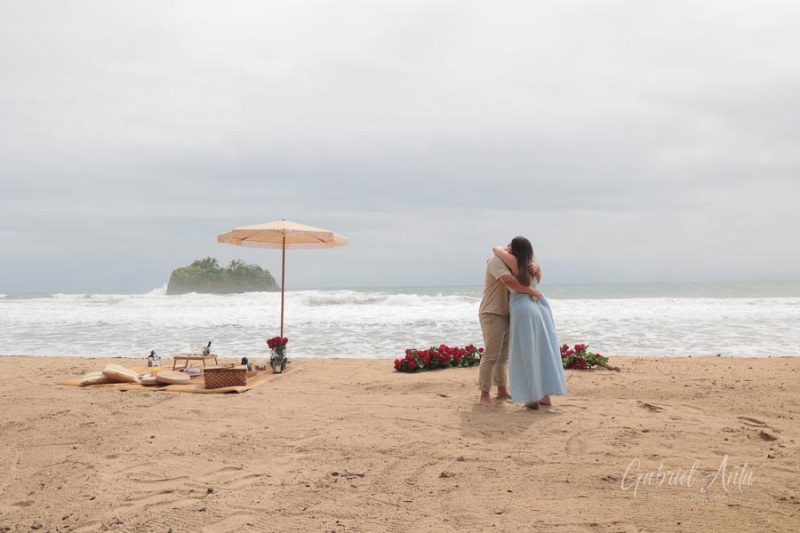Propuesta de Matrimonio en Playa Cocles - Puerto Viejo, Costa Rica
