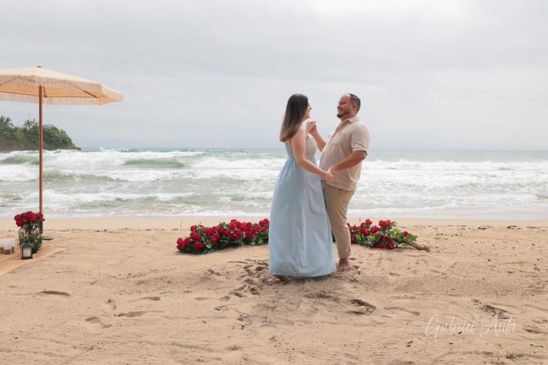 Propuesta de Matrimonio en Playa Cocles - Puerto Viejo, Costa Rica