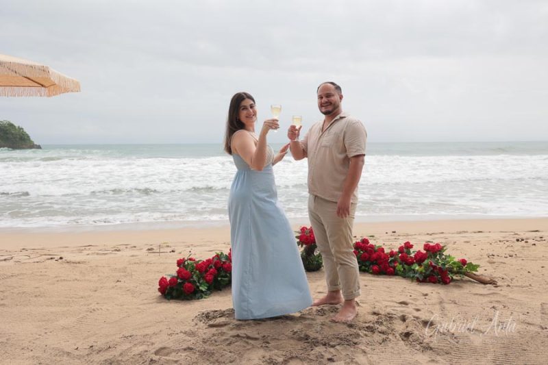 Propuesta de Matrimonio en Playa Cocles - Puerto Viejo, Costa Rica