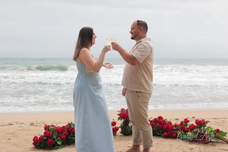 Propuesta de Matrimonio en Playa Cocles - Puerto Viejo, Costa Rica