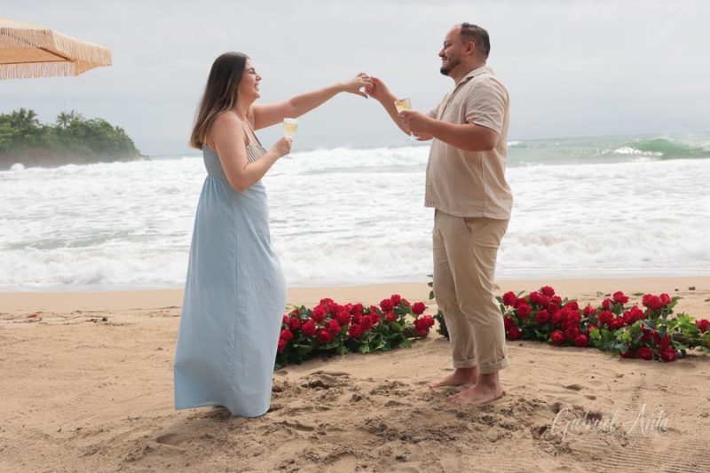Propuesta de Matrimonio en Playa Cocles - Puerto Viejo, Costa Rica