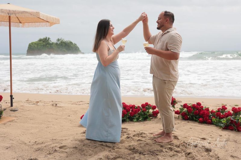 Propuesta de Matrimonio en Playa Cocles - Puerto Viejo, Costa Rica