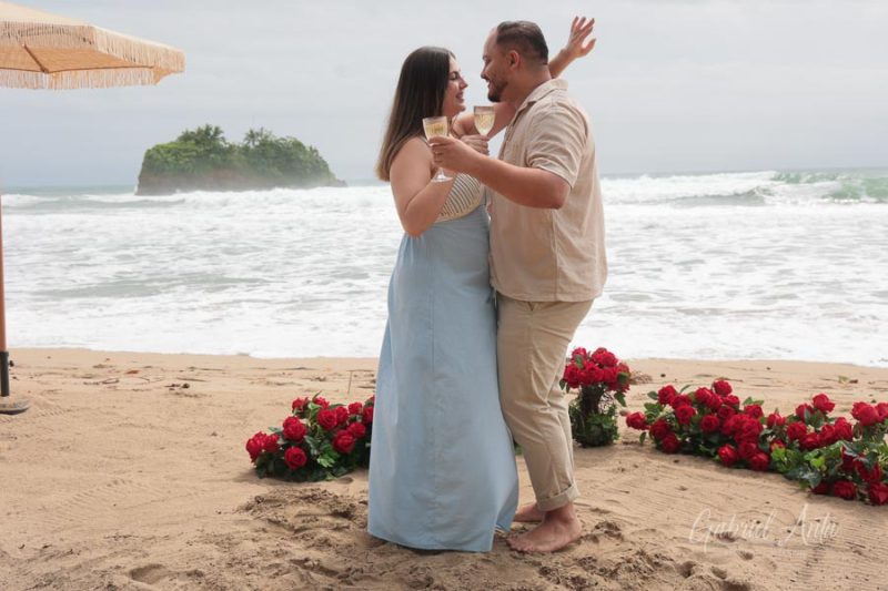 Propuesta de Matrimonio en Playa Cocles - Puerto Viejo, Costa Rica