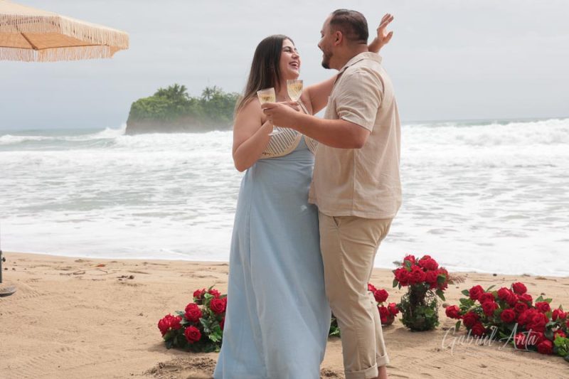 Propuesta de Matrimonio en Playa Cocles - Puerto Viejo, Costa Rica
