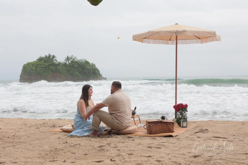 Propuesta de Matrimonio en Playa Cocles - Puerto Viejo, Costa Rica
