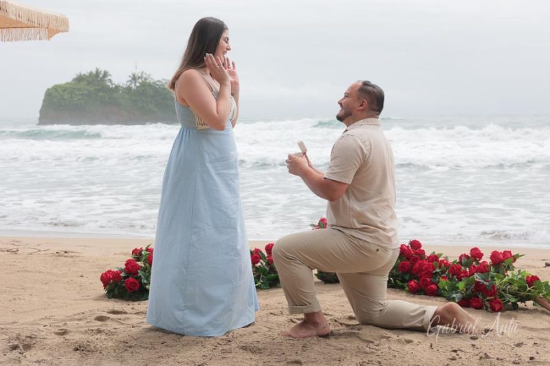 Propuesta de Matrimonio en Playa Cocles - Puerto Viejo, Costa Rica