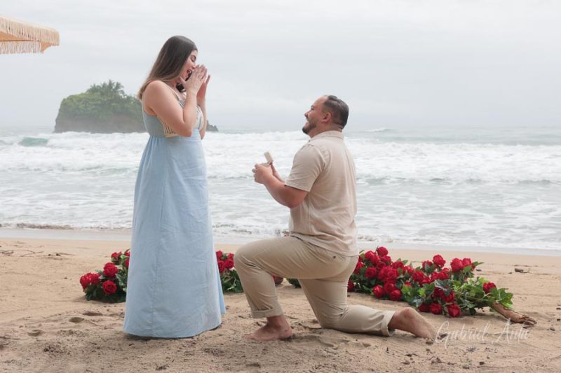 Propuesta de Matrimonio en Playa Cocles - Puerto Viejo, Costa Rica