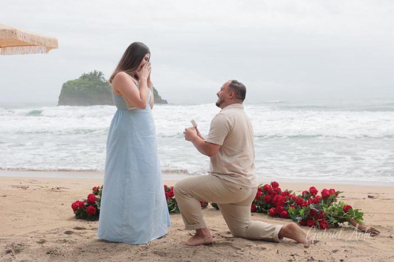 Propuesta de Matrimonio en Playa Cocles - Puerto Viejo, Costa Rica