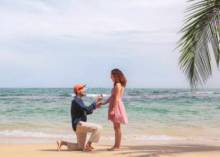 Pedida de Matrimonio en Puerto Viejo - Playa Punta Uva - Costa Rica